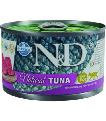 FARMINA N&D Cat Natural Tuna - wet cat food - 140 g