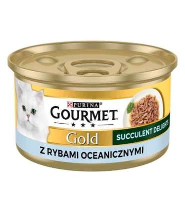 PURINA Gourmet Gold Succulent Delights Ocean fish - wet cat food - 85g