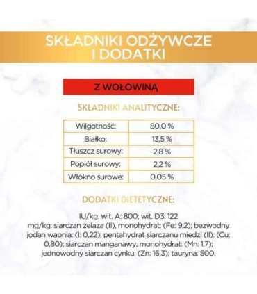 PURINA Gourmet Gold Succulent Delights Beef - wet cat food - 85g