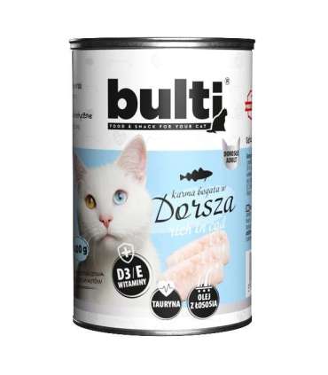 BULTI Rich in cod - wet cat food - 400g