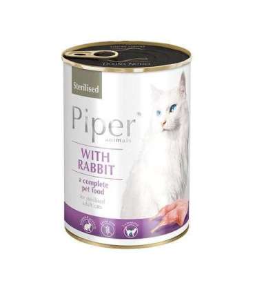 Dolina Noteci Piper Animals Sterilised with rabbit - wet cat food - 400g