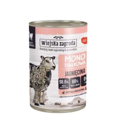 WIEJSKA ZAGRODA Monoprotein Lamb - wet cat food - 400g