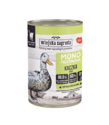 WIEJSKA ZAGRODA Monoprotein Duck - wet cat food - 400g