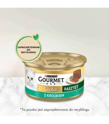 GOURMET Gold Rabbit - wet cat food - 85g