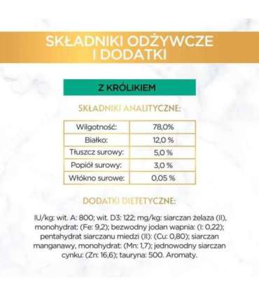 GOURMET Gold Rabbit - wet cat food - 85g