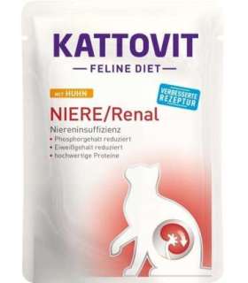 KATTOVIT Feline Diet Niere/Renal Chicken - wet cat food - 85g