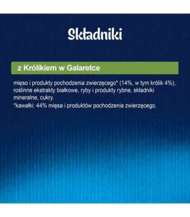 Purina Felix Fantastic rabbit in jelly - wet cat food - 85g