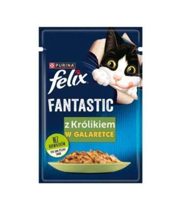 Purina Felix Fantastic rabbit in jelly - wet cat food - 85g
