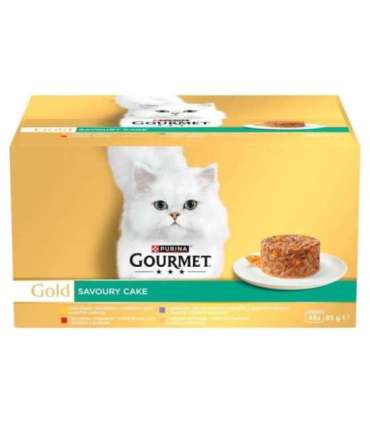 PURINA Gourmet Gold Savoury cake - wet cat food - 48x85g