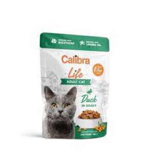 CALIBRA Cat Life Adult Duck in gravy - wet cat food - 85g
