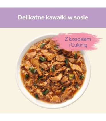 Purina Cat Chow Sensitive Gig with salmon and zucchini in sauce - Wet food for cats - 85 g