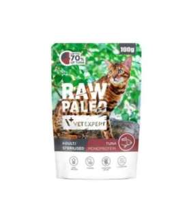 VETEXPERT Raw Paleo Adult Sterilised Tuna - wet cat food - 100g