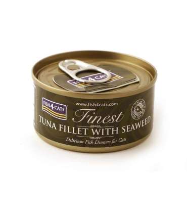 FISH4CATS Tuna fillet with seaweed - wet cat food - 70g
