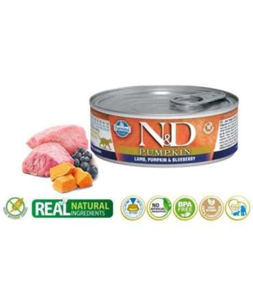 Farmina N&D Cat Lamb & Pumpkin & Blueberry  70g