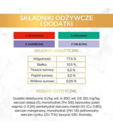 PURINA GOURMET GOLD Mus Mix 4 Flavors - wet cat food - 96x85g