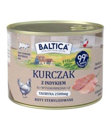 BALTICA SMAKI REGIONÓW Kot dorosły Kurczak z indykiem  185g