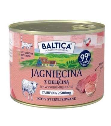 BALTICA SMAKI REGIONÓW Kot dorosły Jagnięcina z cielęciną  185g