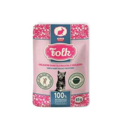 FOLK Kitten Subtle rabbit delicacy - wet cat food - 85g