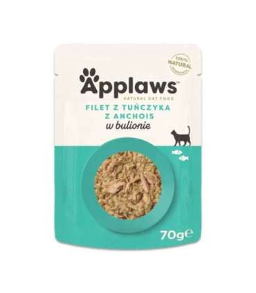 APPLAWS Tuna fillet with anchovy & seaweed in broth - wet cat food - 70g