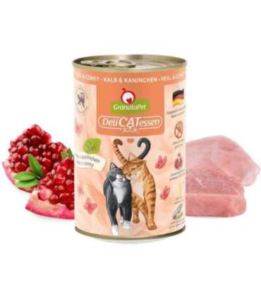 GRANATAPET DeliCATessen Veal and coney - wet cat food - 400g