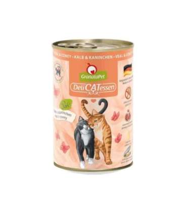 GRANATAPET DeliCATessen Veal and coney - wet cat food - 400g