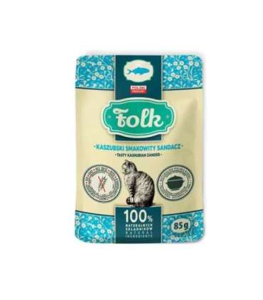 FOLK Tasty Kashubian zander - wet cat food - 85g