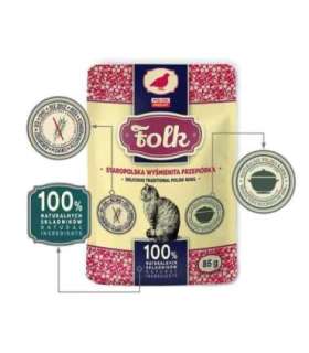 FOLK Delicious traditional polish quail - wet cat food - 85g