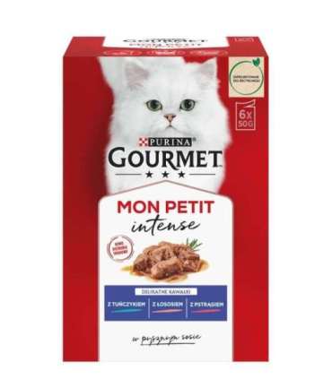 GOURMET Mon Petit Fish Mix - wet cat food - 6 x 50 g