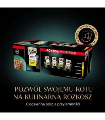 SHEBA Delicacy Drobiowe Smaki w galaretce - mokra karma dla kota - 40x85 g