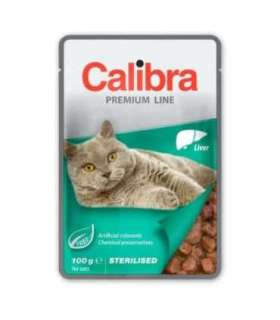 CALIBRA Cat Premium Sterilised Liver - wet cat food - 100g