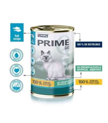 PUPIL Prime bogata w łososia z pstrągiem 400 g