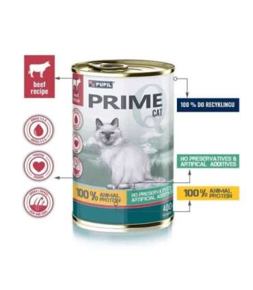 PUPIL Prime bogata w wołowinę z wątróbką 400 g