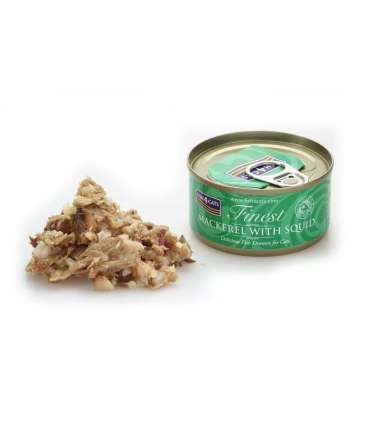 FISH4CATS Mackerel with squid - wet cat food - 70g