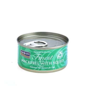 FISH4CATS Mackerel with squid - wet cat food - 70g