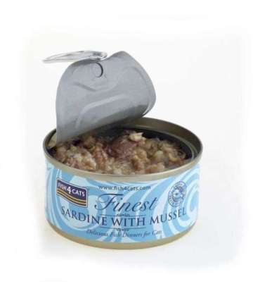 FISH4CATS Sardine with mussel - wet cat food - 70g