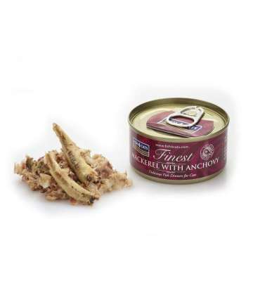 FISH4CATS Mackerel with anchovy - wet cat food - 70g