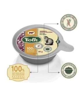 FOLK Juicy beef from Warmia - wet cat food - 85g