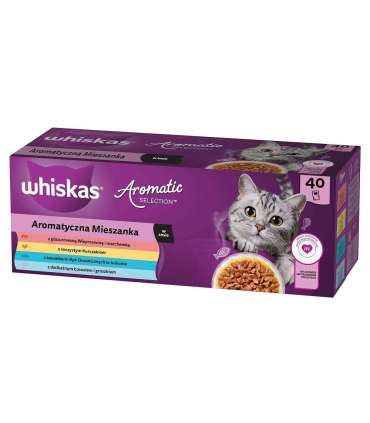 WHISKAS Aromatic selection Mix - wet cat food - 40x85g
