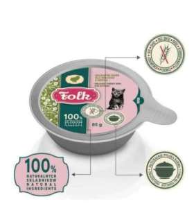 FOLK Kitten Delicate turkey dish - wet cat food - 85g