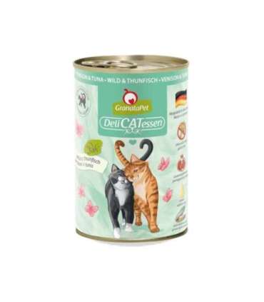 GRANATAPET DeliCATessen Venison and tuna - wet cat food - 400g