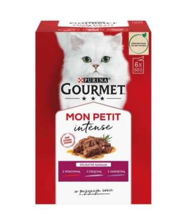 GOURMET Mon Petit Meat Mix - wet cat food - 6 x 50 g