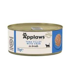 APPLAWS Tuna fillet with crab in broth - wet cat food - 70g
