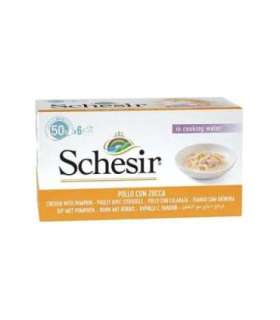 SCHESIR Chicken fillets with pumpkin in broth - wet cat food - 6x50g
