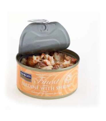 FISH4CATS Sardine with shrimp - wet cat food - 70g