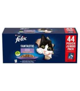 PURINA Felix Fantastic Mix in jelly - wet cat food - 44 x 85g