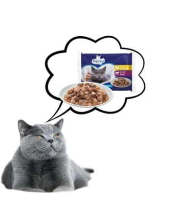 PREVITAL Chicken and veal in gravy - wet cat food - 4 x 100g