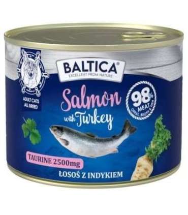 BALTICA EXCELLENT Karma mokra kot Salmon with Turkey  185g