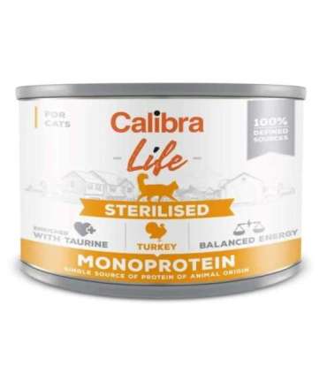 CALIBRA Cat Life Sterilised Turkey - wet cat food - 200g
