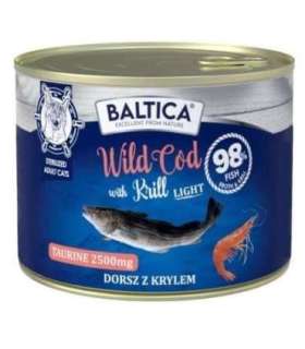 BALTICA EXCELLENT Karma mokra kot Wild Cod with Krill (Dorsz z krylem) LIGHT  185g