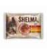 SHELMA Rich in chicken, turkey, beef and duck - wet cat food - 4x85g